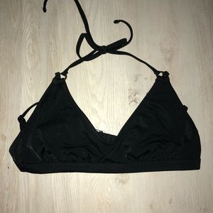black bikini top